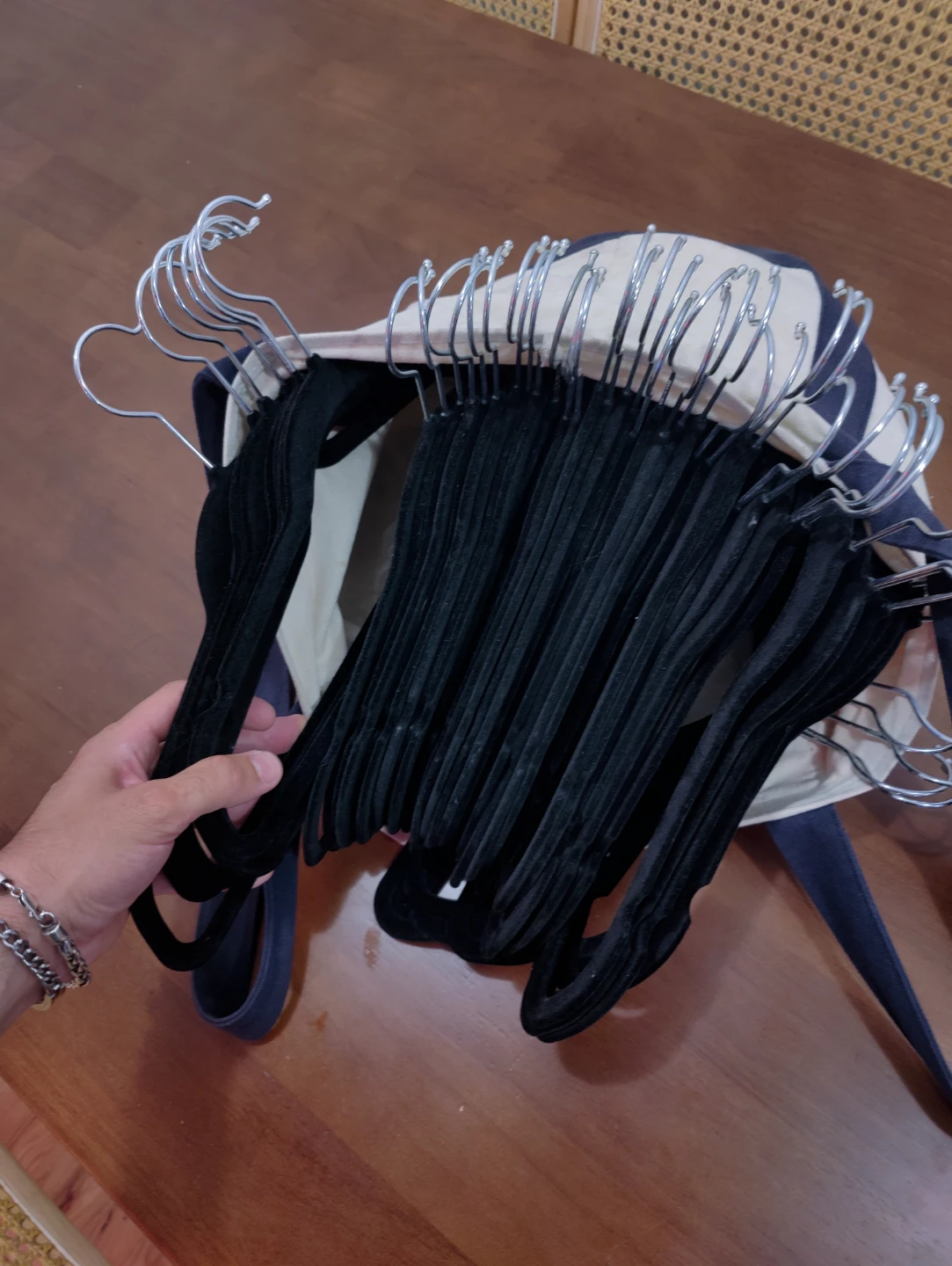 Black Velvet Clothes Hangers (Set of 50) - photo 2