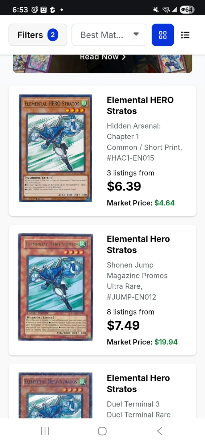 YuGiOh edison / older