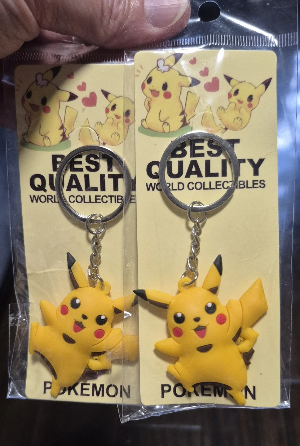 Pokemon Pikachu Keychains (2 Pack)