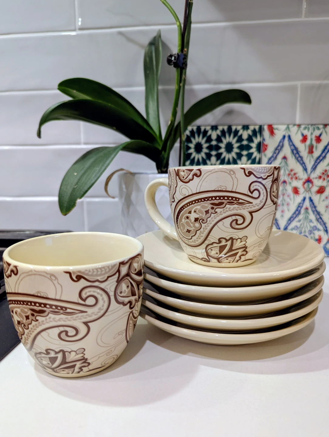 Tea set with saucers, Mugs and cups - photo 2