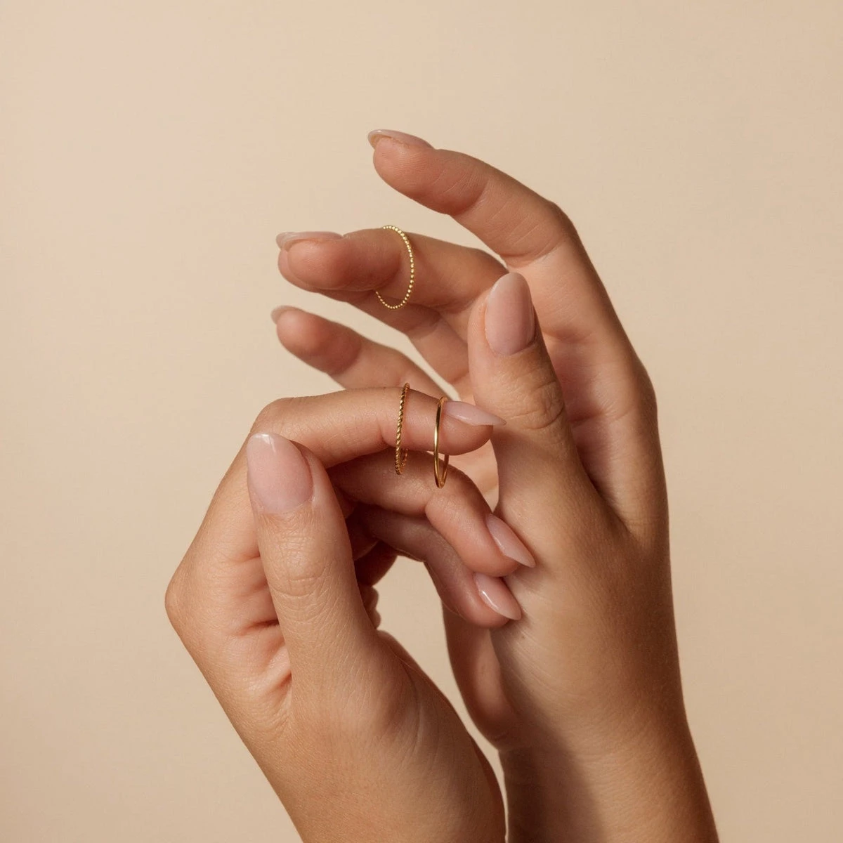 Set of 3 Gold Stackable Rings
