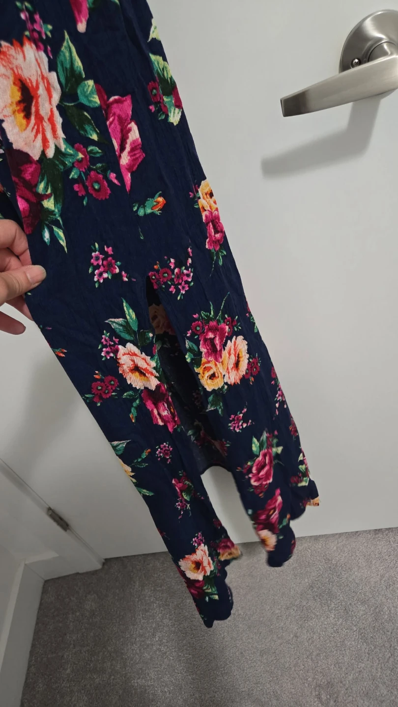 Navy Floral Maxi Dress Size S - photo 2