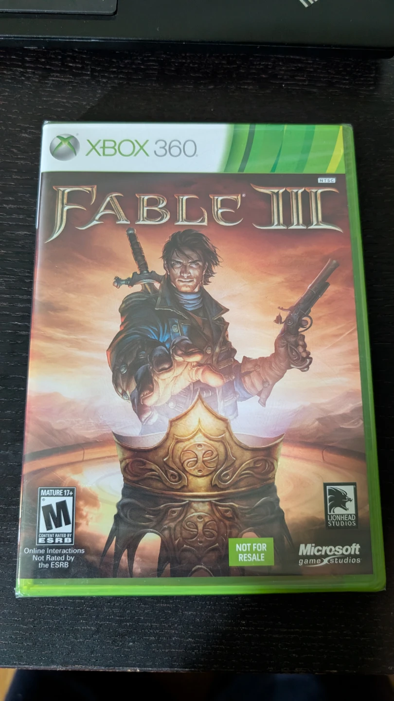 Fable III 3 Microsoft Xbox 360 - 2010 - FACTORY SEALED NEW!!