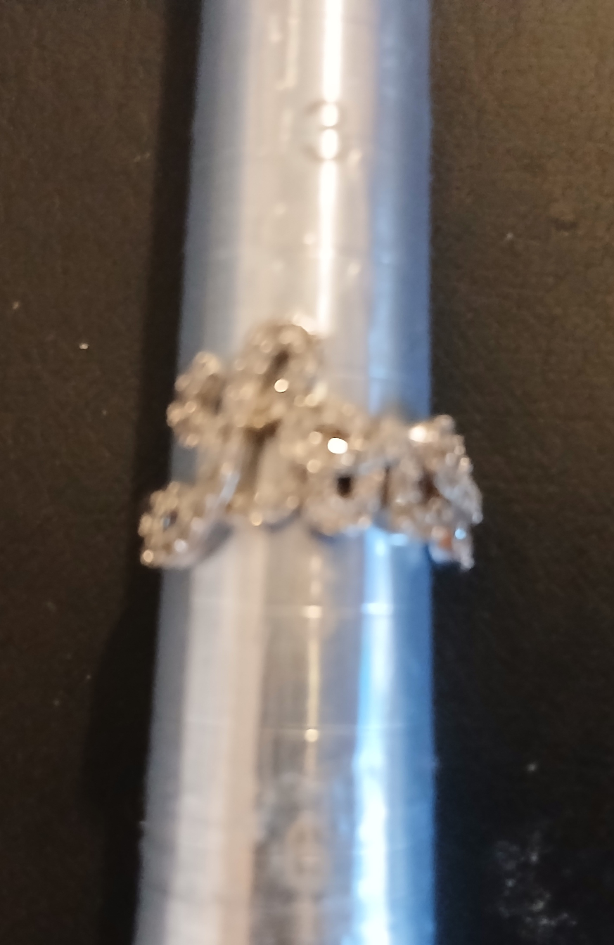 Sparkly 'Love' Silver Ring - photo 3