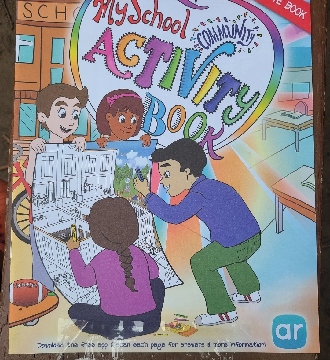 My School Community Activity Book with Crayola Crayons
