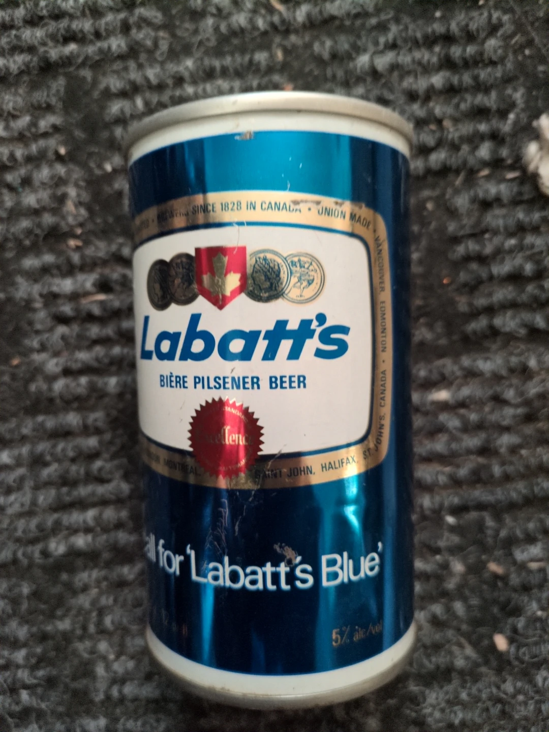 Labbat 1970 beer can full