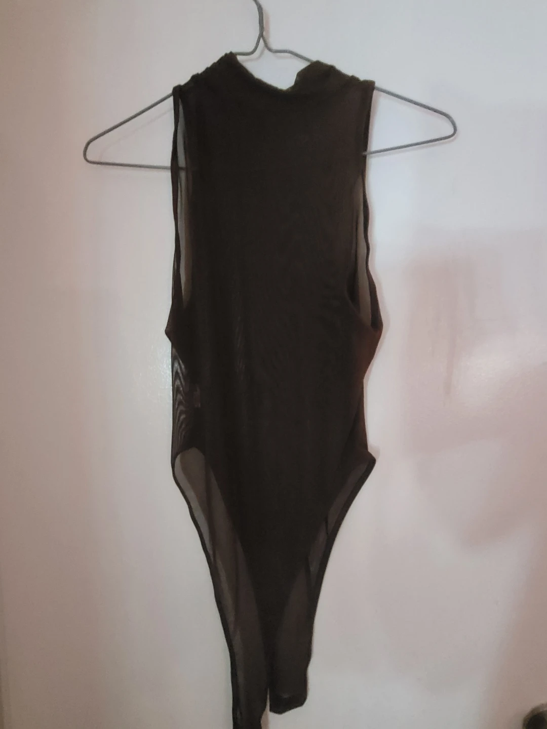 Sheer Mock Neck Bodysuit - photo 2