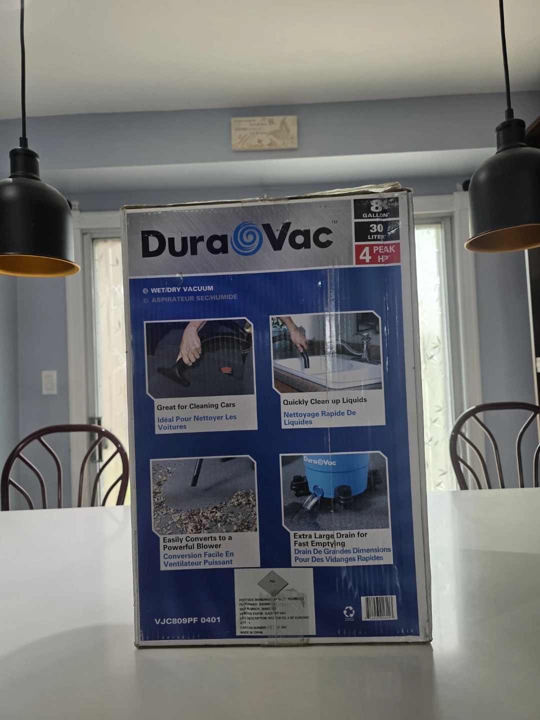 BaRand New unopened box -DuraVac Wet/Dry Vacuum 8 Gallon