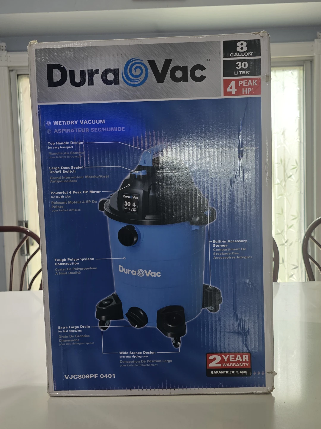 BaRand New unopened box -DuraVac Wet/Dry Vacuum 8 Gallon - photo 2