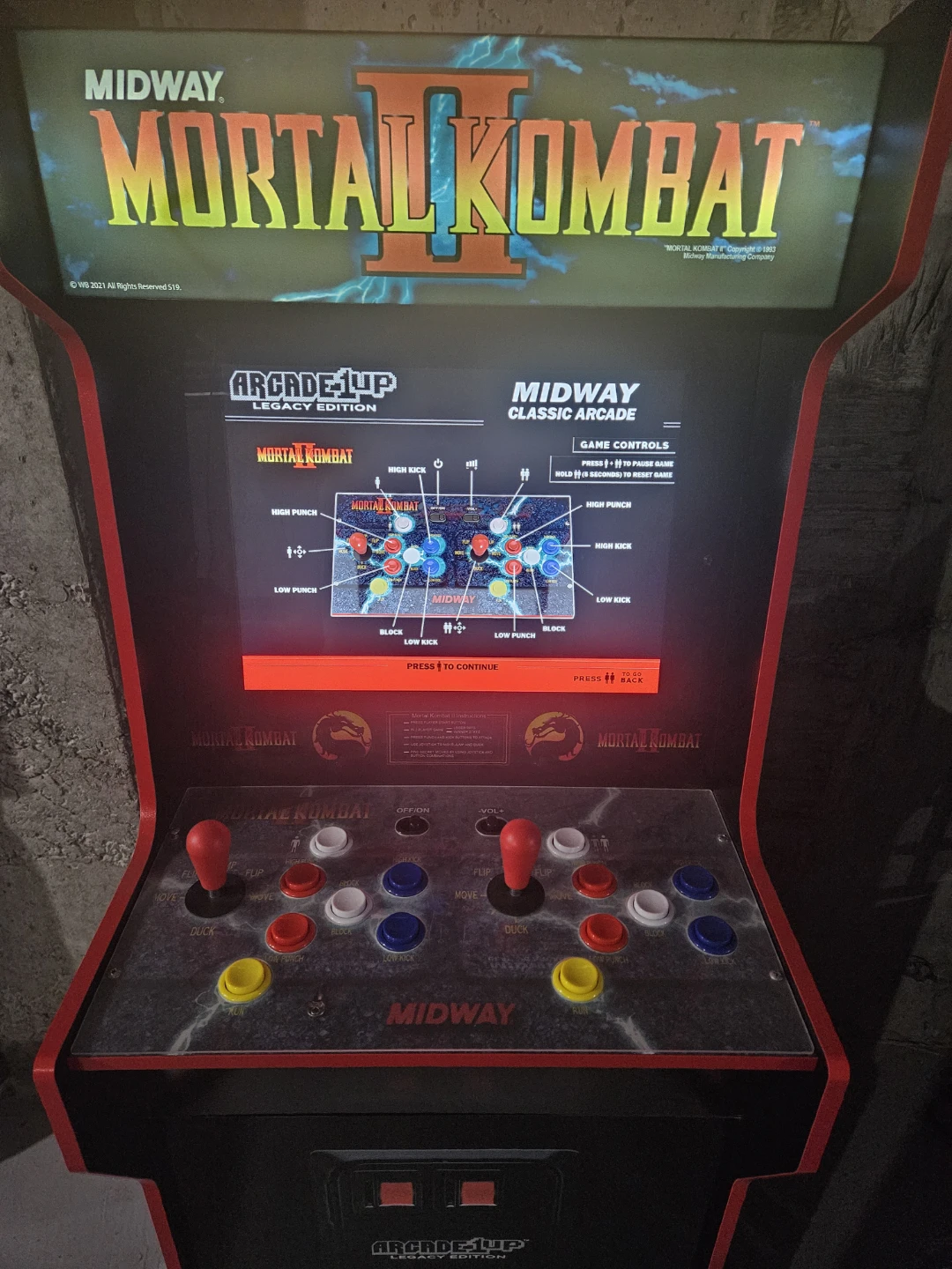 Arcade1Up Mortal Kombat II Legacy Edition Arcade Cabinet - photo 5