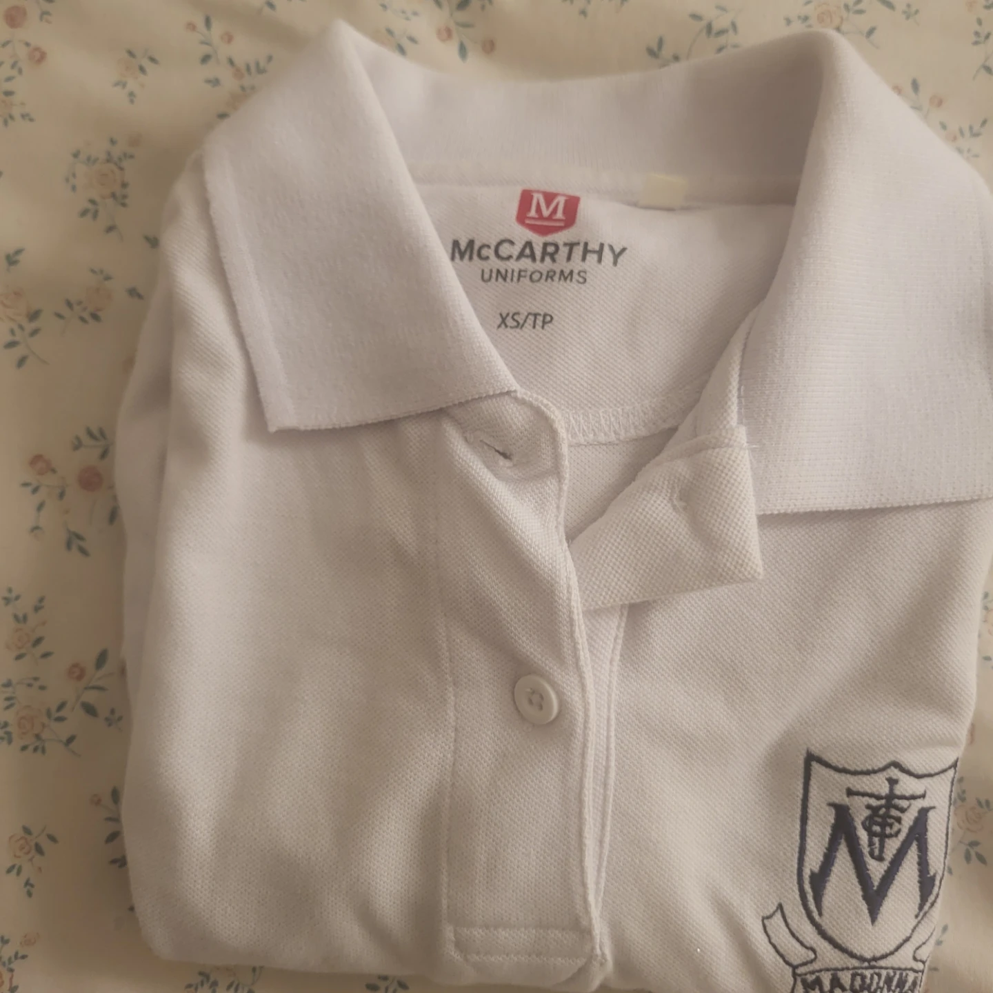Madonna Uniforms White Long Sleeve Polo Shirt - photo 2