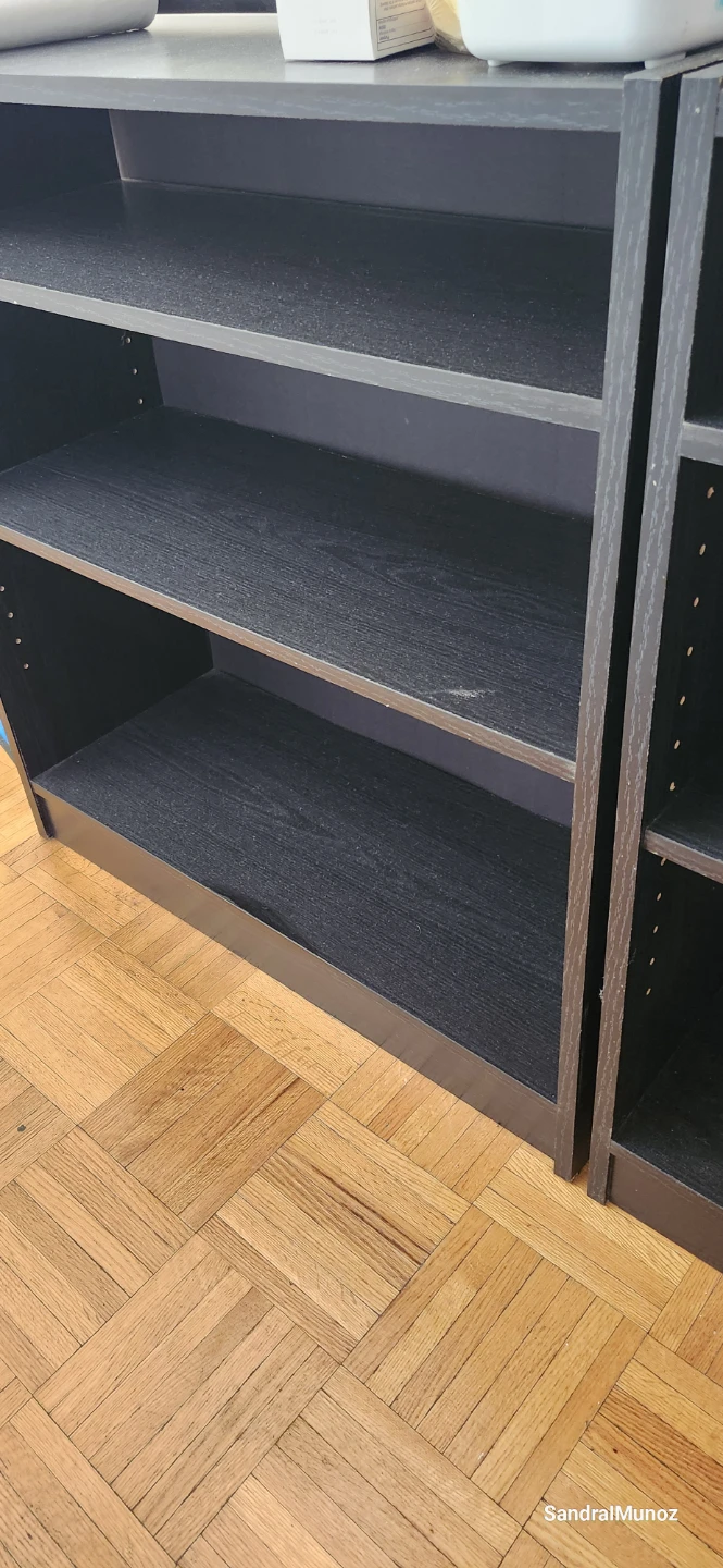Dark Wood Bookshelf Unit