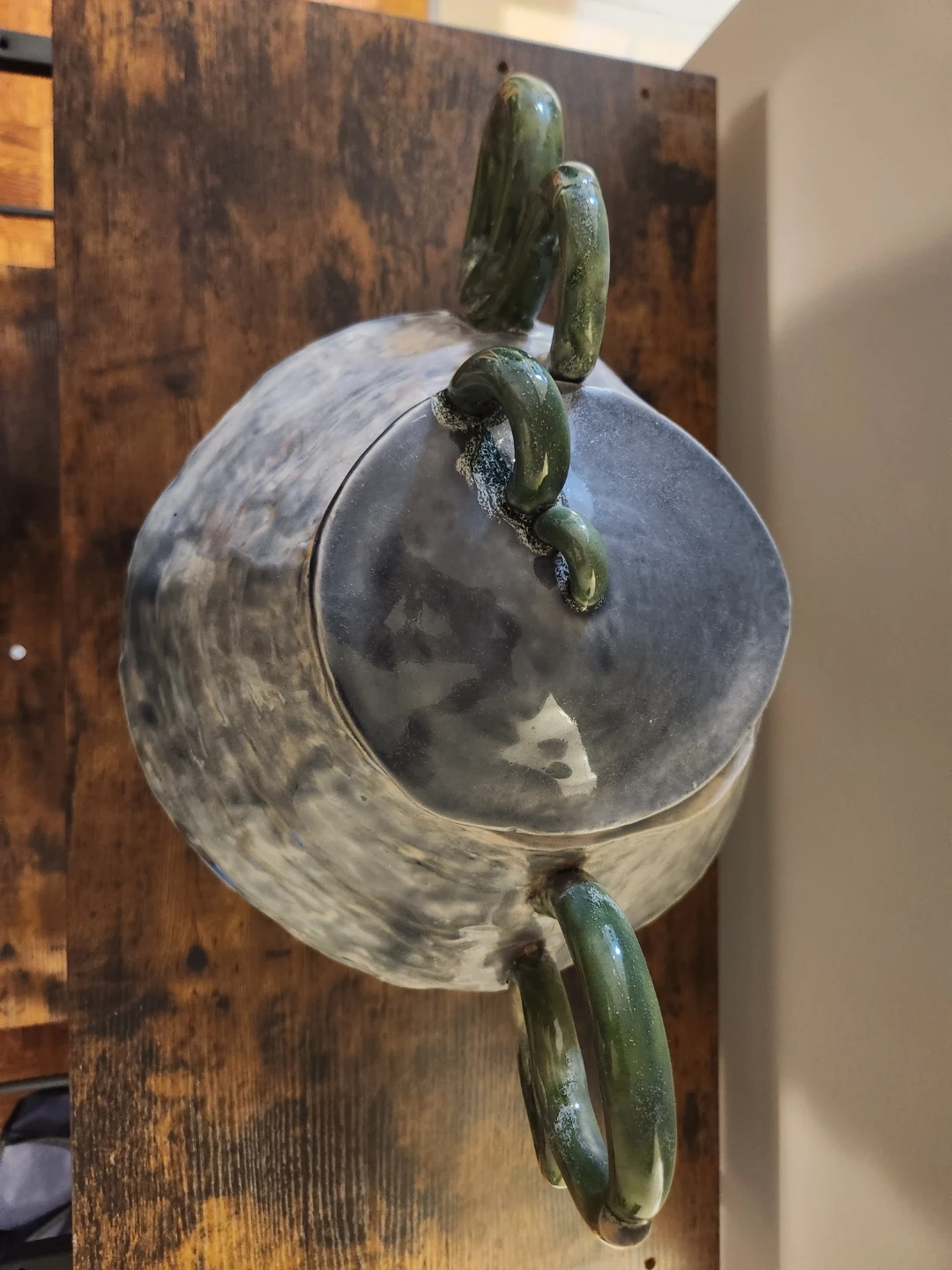 Unique Ceramic Vase with Handles - photo 3