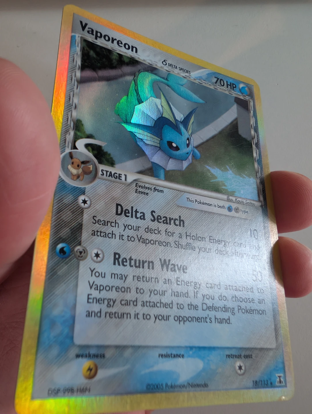 Vaporeon Delta Species Holo 18/113 - Pokemon - photo 3