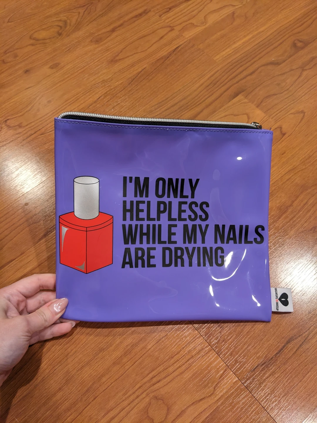 Purple Zipper Pouch