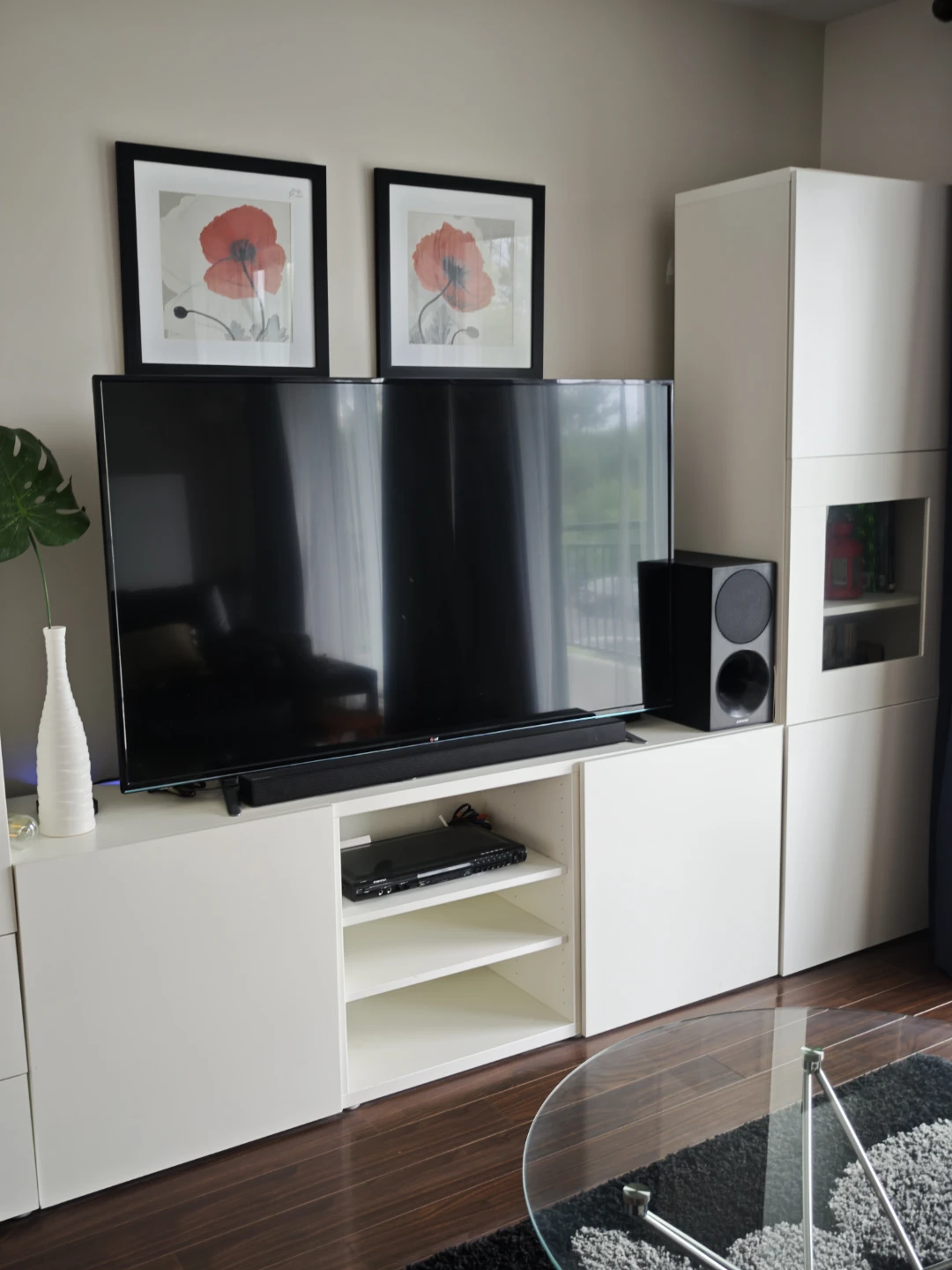 Moving Sale - White IKEA Combination Storage Cabinet
