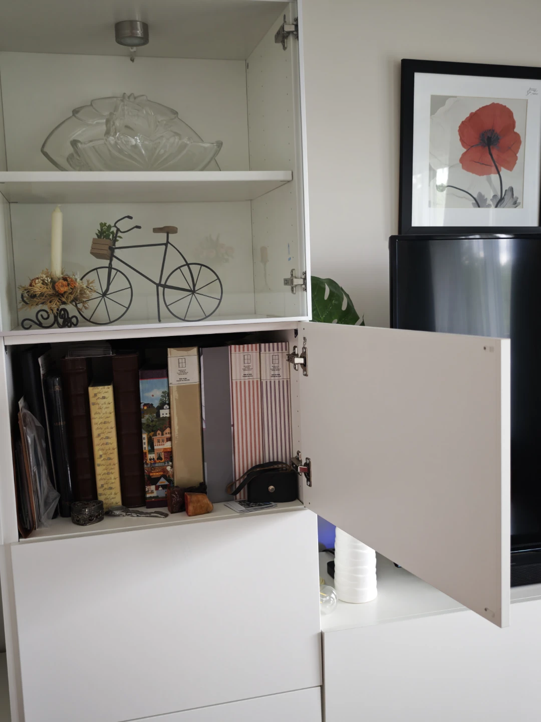 Moving Sale - White IKEA Combination Storage Cabinet - photo 4