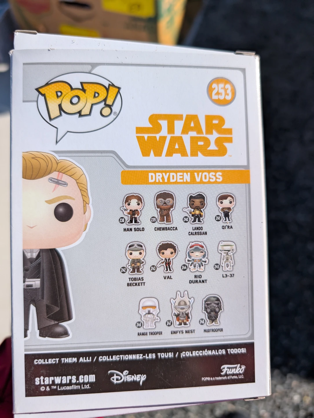 Funko Pop! Star Wars Dryden Vos #253 Vinyl Bobble-Head - photo 2