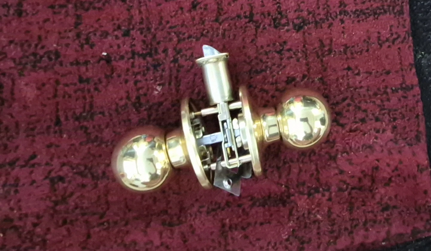Kwikset Brass Door Knob Set