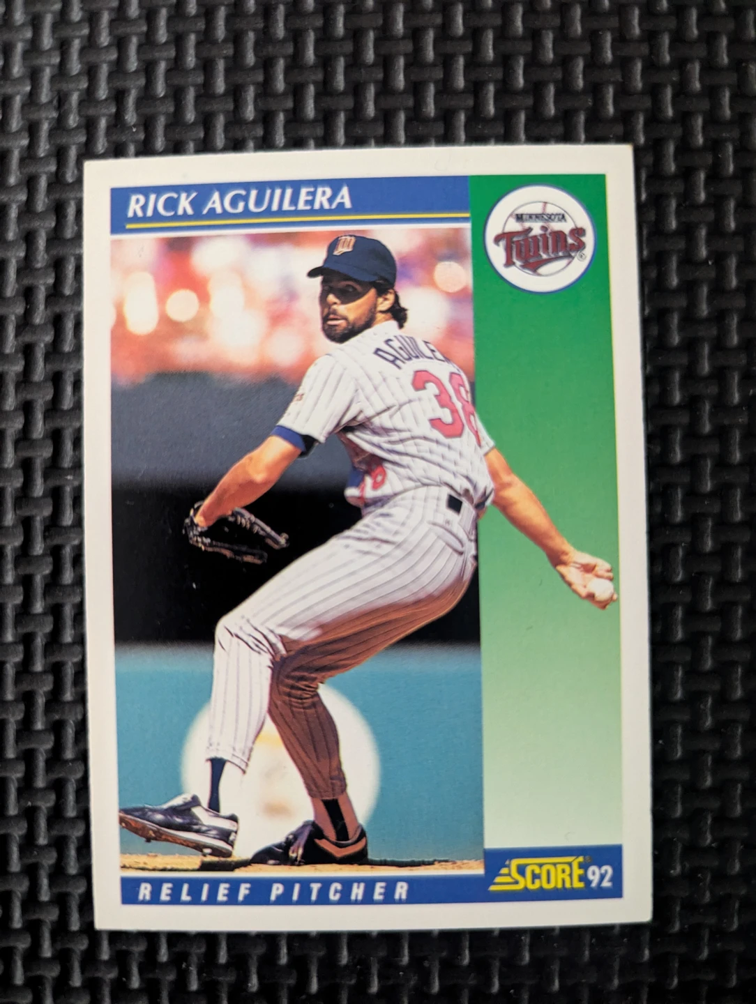 ⚽ Rick Aguilera Minnesota Twins Baseball Card