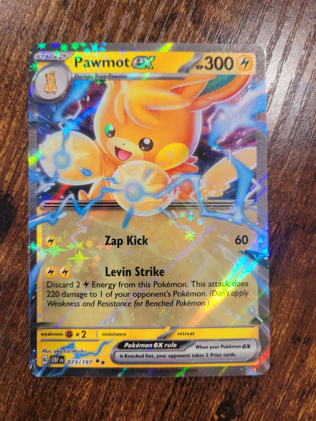 Pawmot EX Pokémon Card - English - Price Firm
