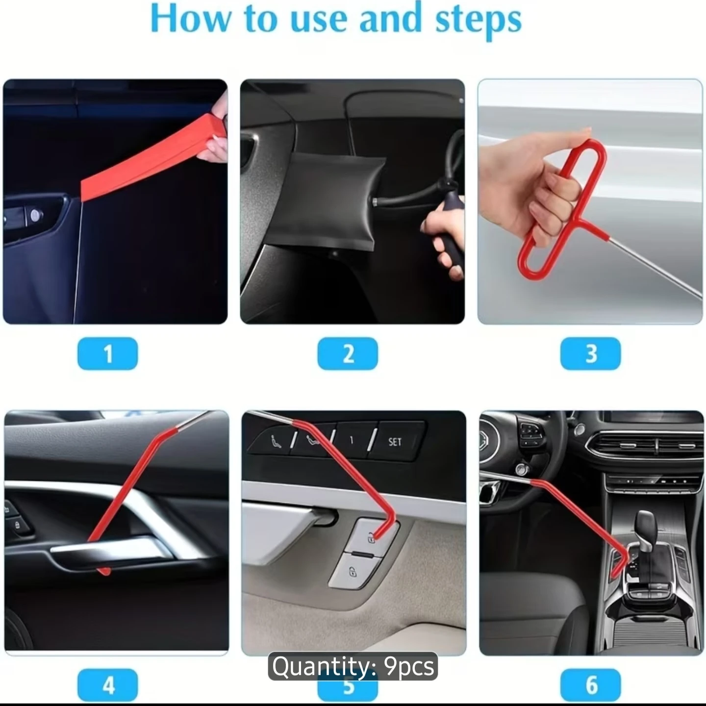 14 Piece Car Door and Window Tool Kit - photo 4