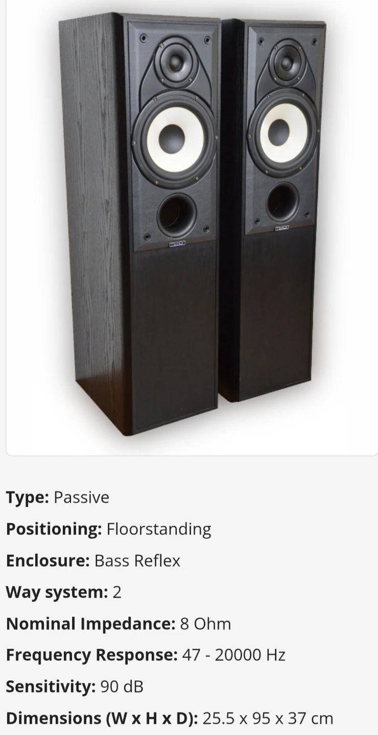 MISSION 703 2 Way Reflex Loaded Speakers - photo 2