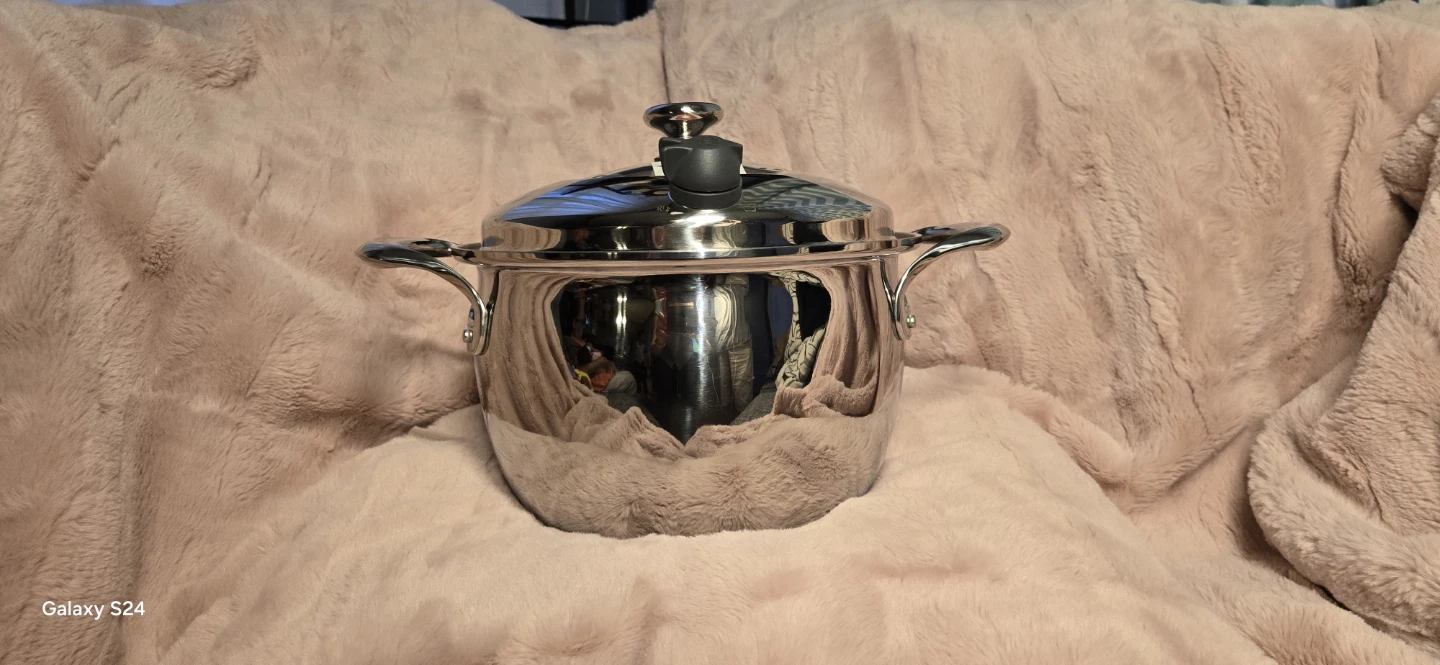 Princess House 7-Qt. Stainless Steel Stock Pot with Lid - photo 2