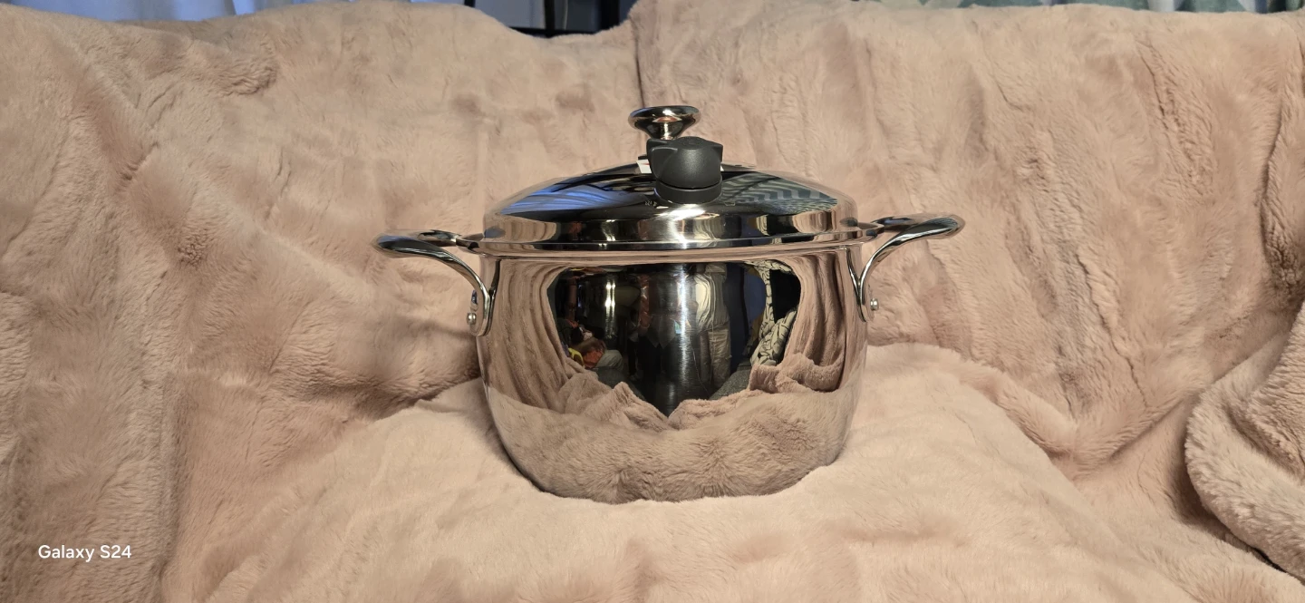 Princess House 7-Qt. Stainless Steel Stock Pot with Lid - photo 3