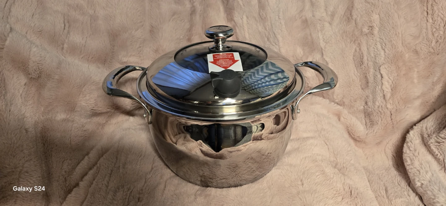 Princess House 7-Qt. Stainless Steel Stock Pot with Lid - photo 5