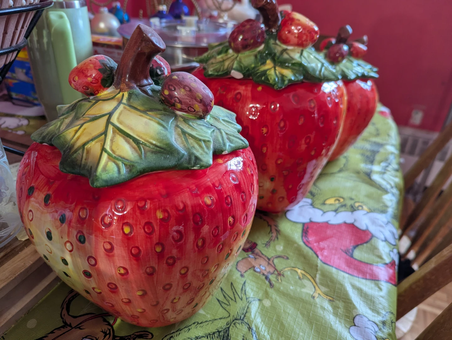 Strawberry Ceramic Canister Set