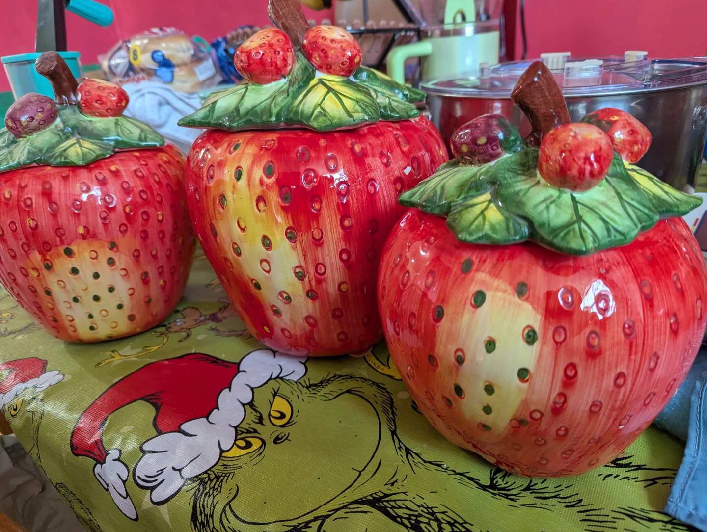 Strawberry Ceramic Canister Set - photo 3