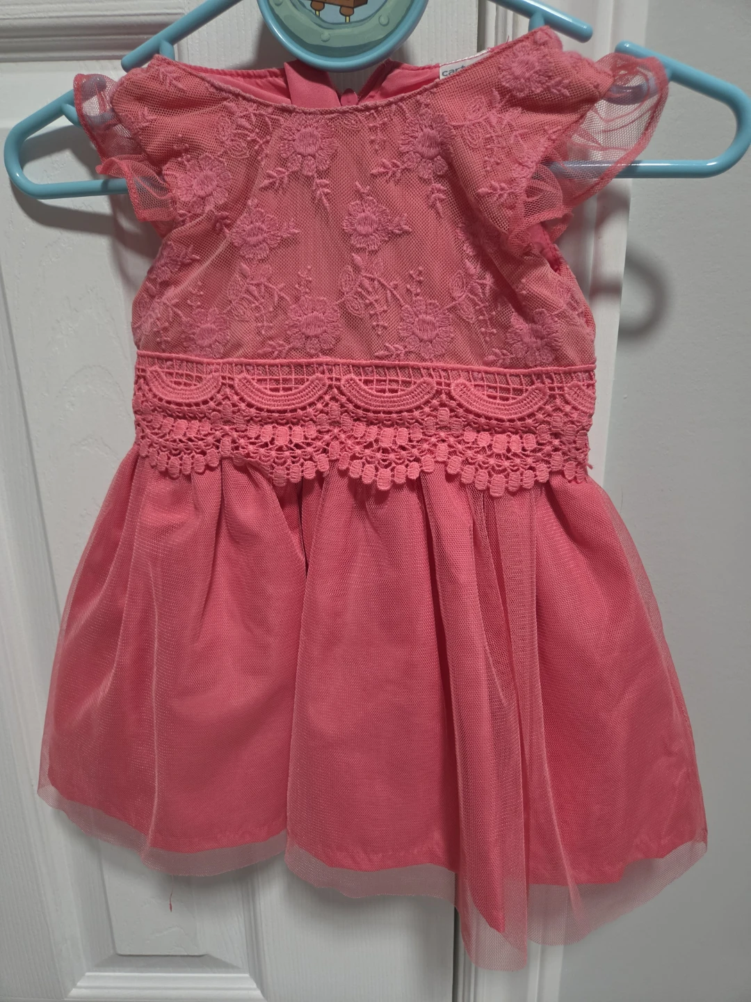 Carter's Pink Lace Dress - 9 Months