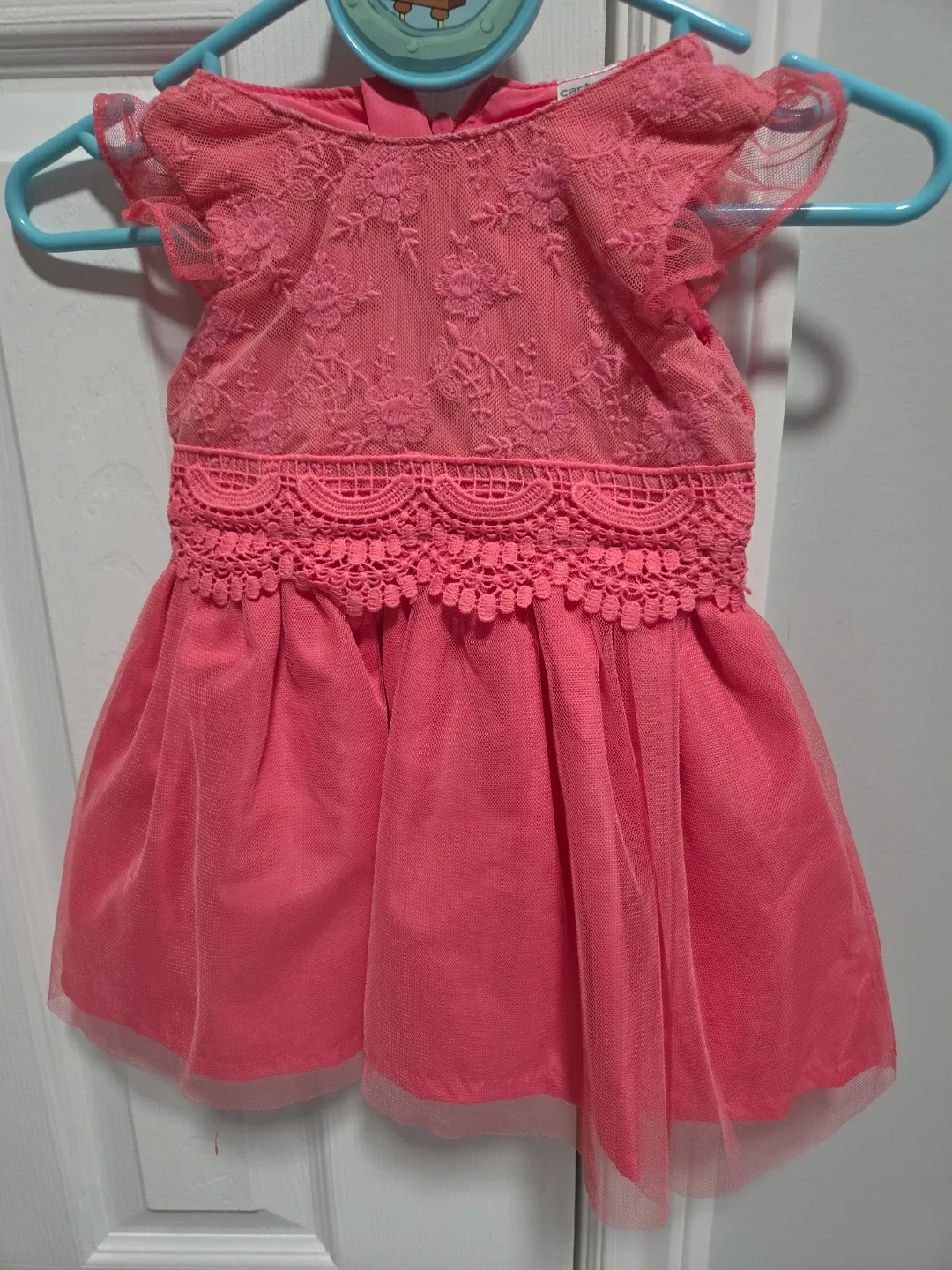 Carter's Pink Lace Dress - 9 Months
