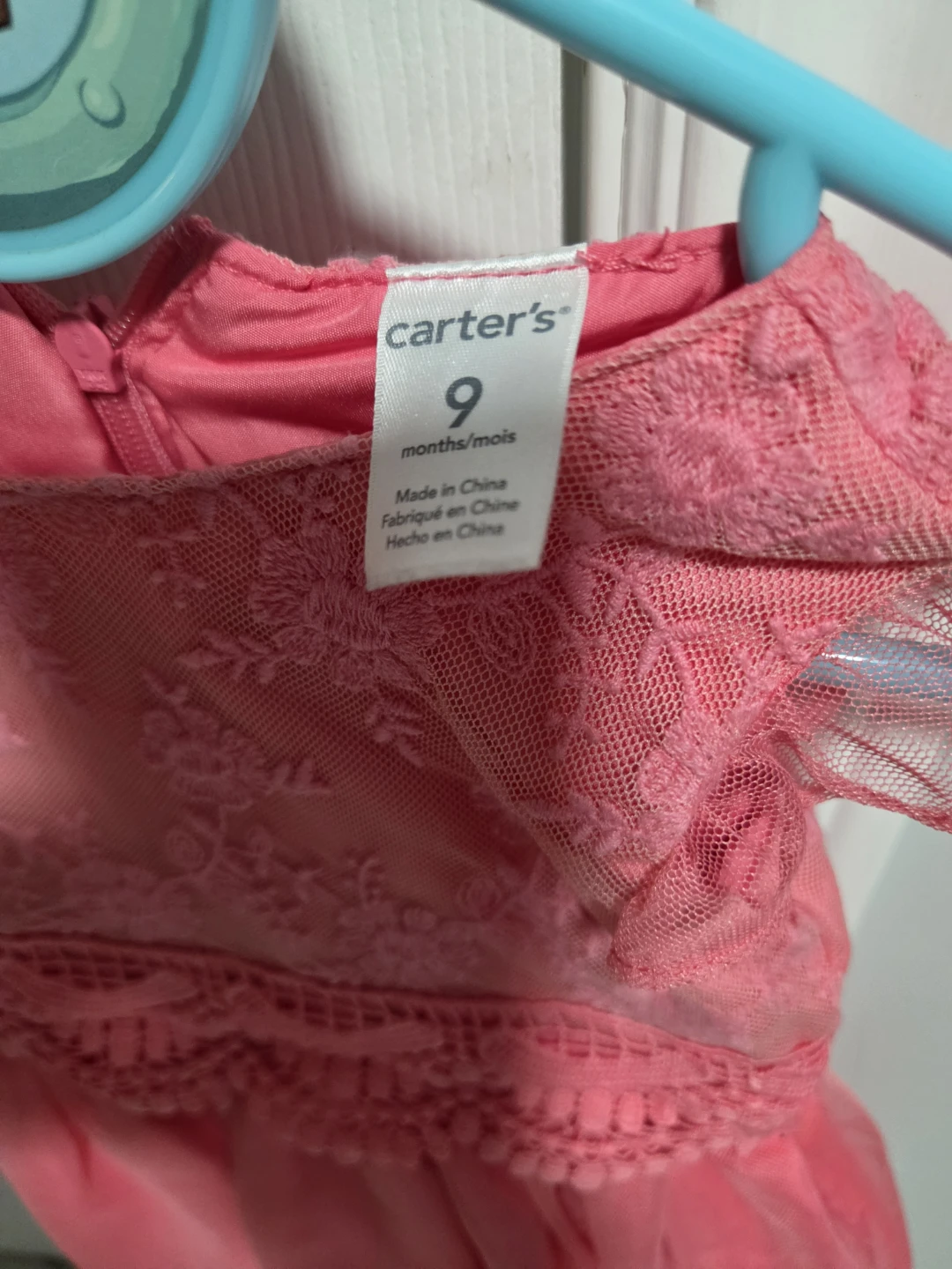 Carter's Pink Lace Dress - 9 Months - photo 3