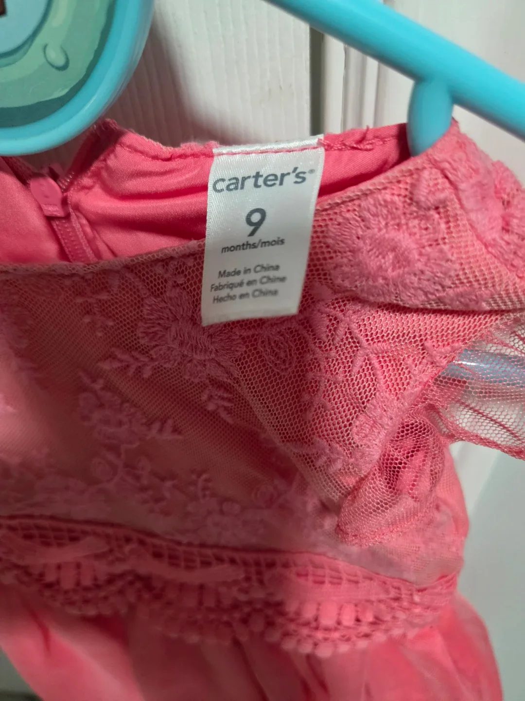 Carter's Pink Lace Dress - 9 Months - photo 3