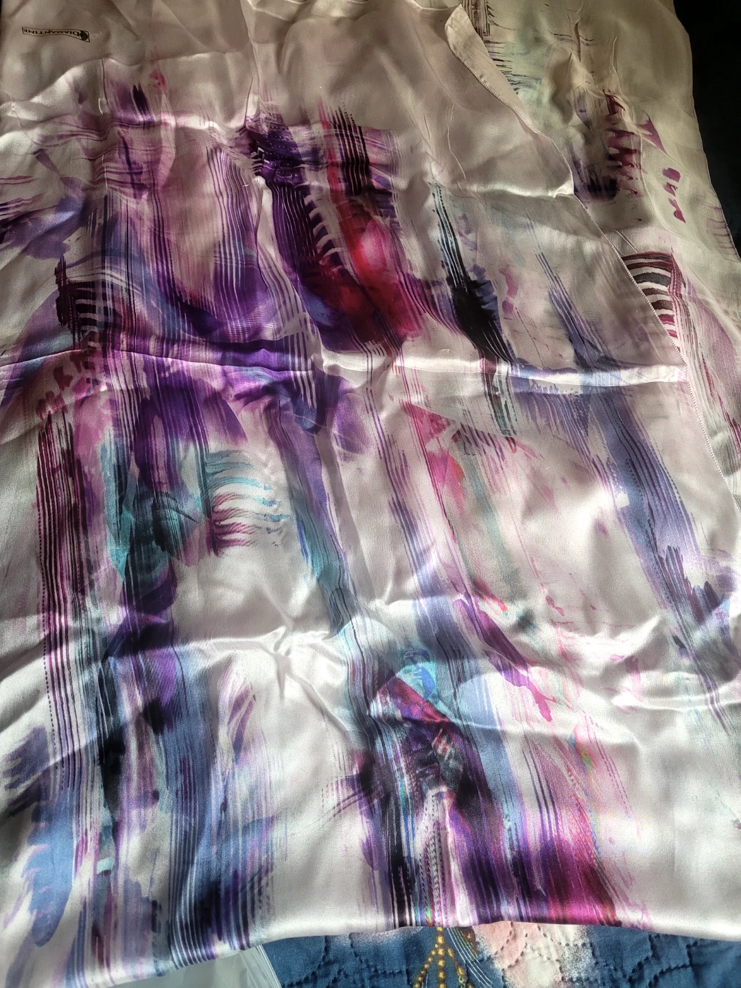 Diamantine Silk Scarf - photo 4