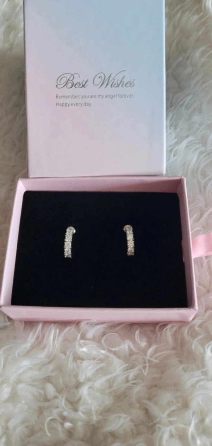 Elegant Silver Hoop Earrings - photo 2