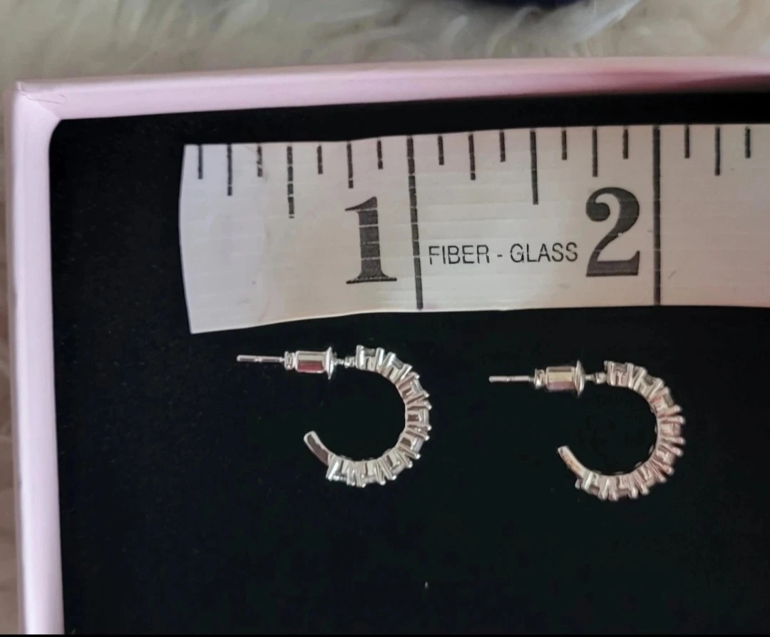 Elegant Silver Hoop Earrings - photo 4