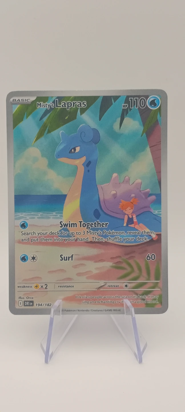 Misty's Lapras IR Pokémon Card