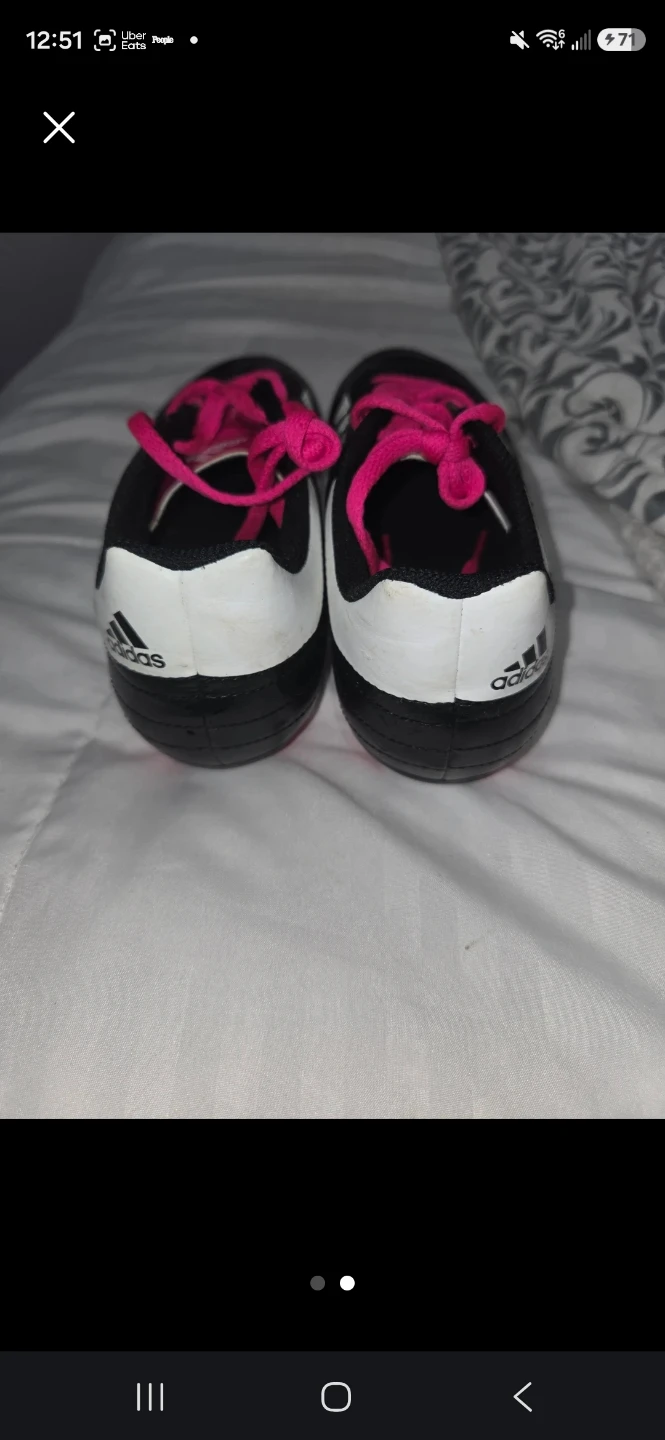 ⚽️Adidas Soccer Cleats with Pink Laces - photo 2