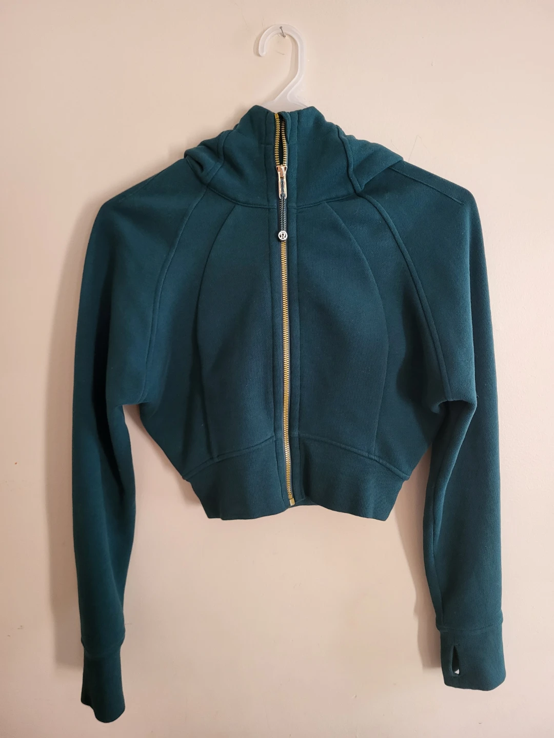 Lululemon Scuba Full-Zip Cropped Hoodie - Size 4