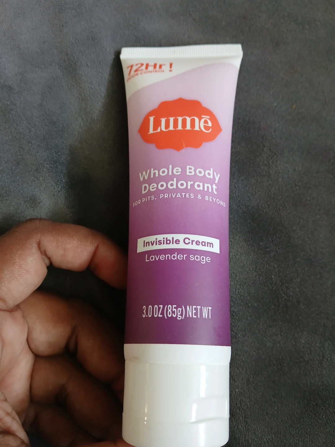 Lume Whole Body Deodorant Invisible Cream Lavender Sage 3oz