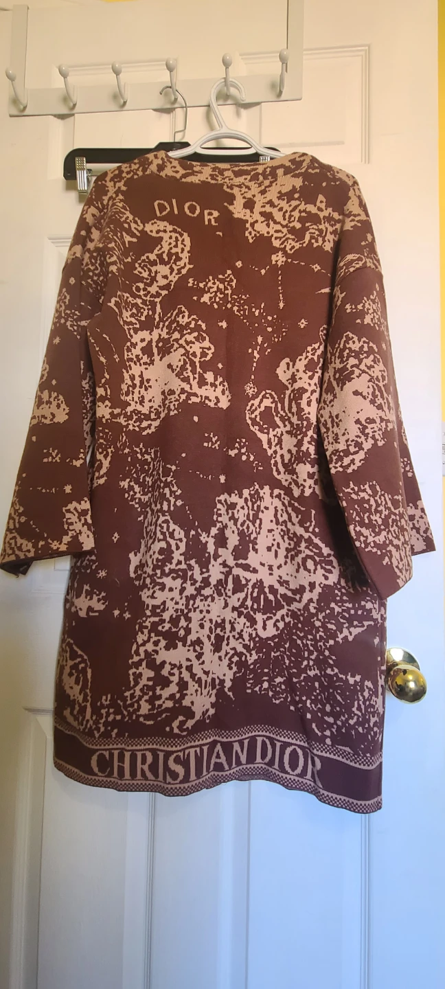 Brown & Monogram Knit Cardigan - photo 2