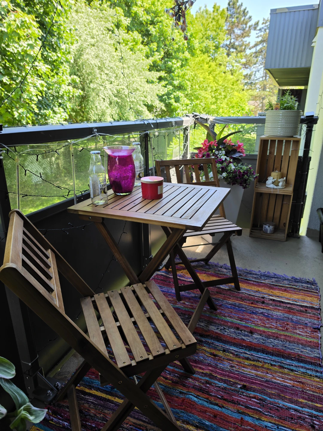 Bistro set/ rug/ patio decors lot ptice lots more - photo 4