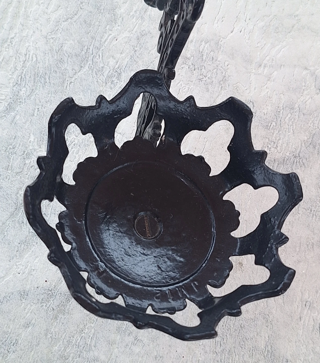 Antique Victorian Cast Iron Wall Sconce Candle Holder - photo 2