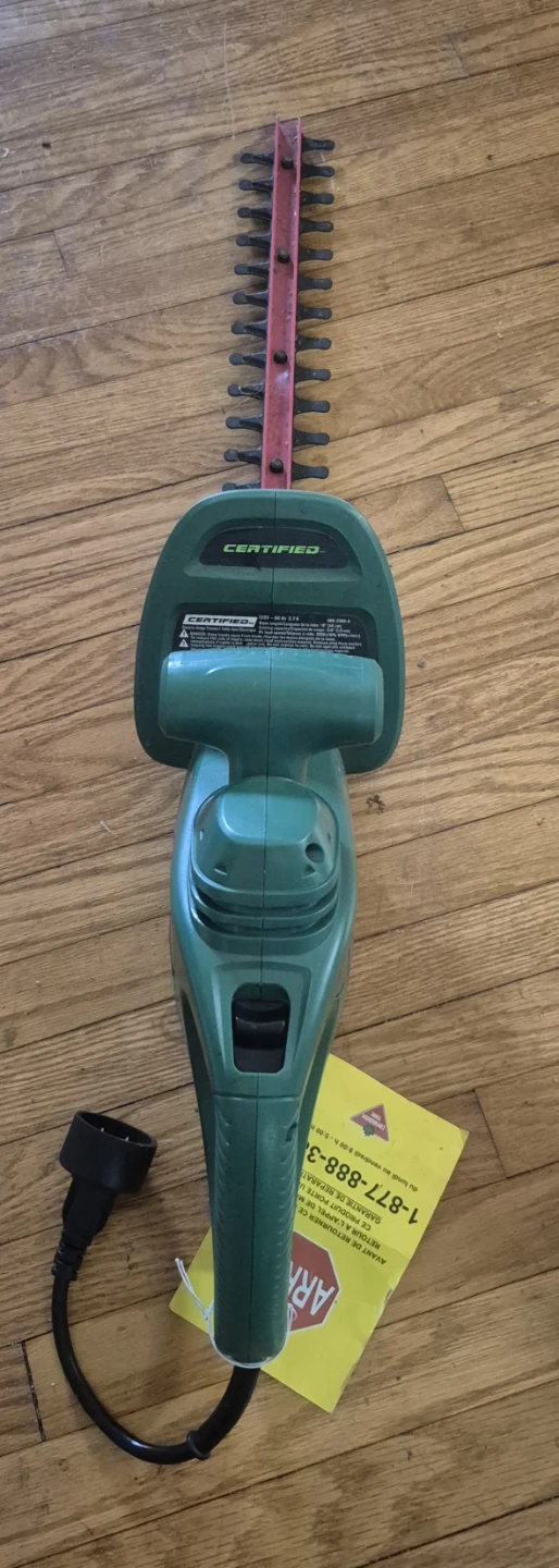 Certified Electric Hedge Trimmer