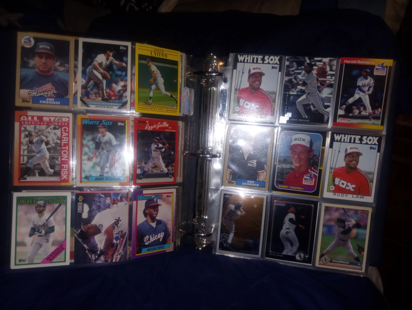 White Sox players 70's -20's Baseball Card Collection Binder - photo 4