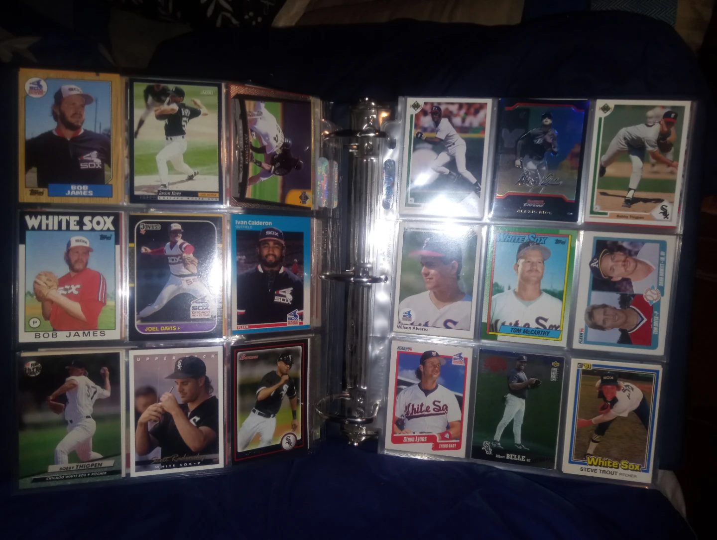 White Sox players 70's -20's Baseball Card Collection Binder - photo 5