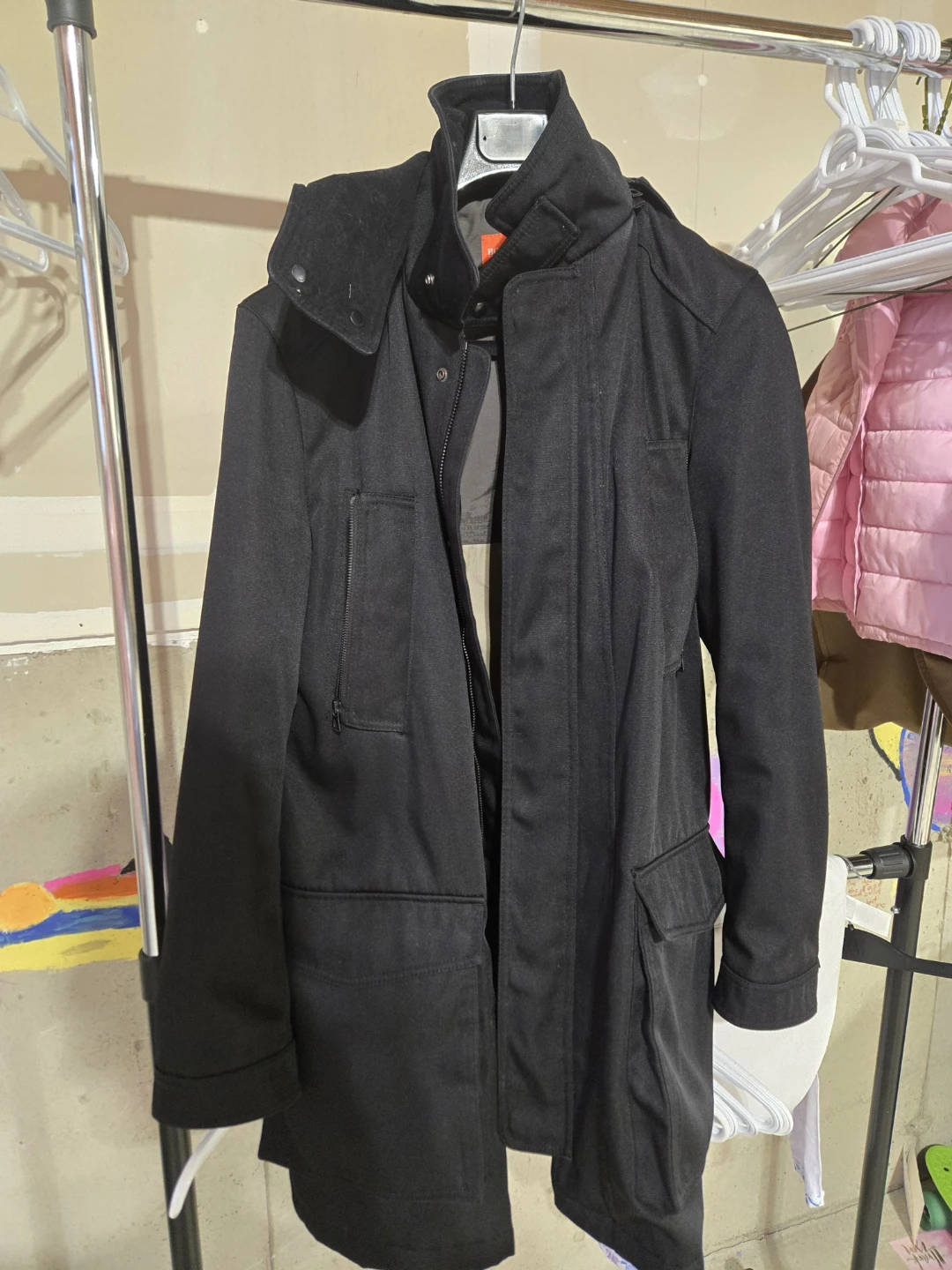 Hugo BOSS Orange Black Jacket, water/weather resistance
